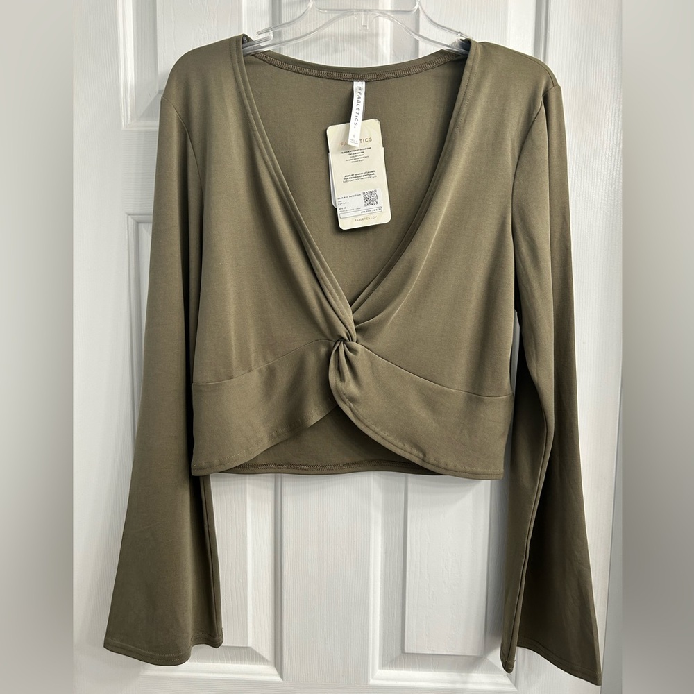 FABLETICS Sleek Knit Front Twist Top